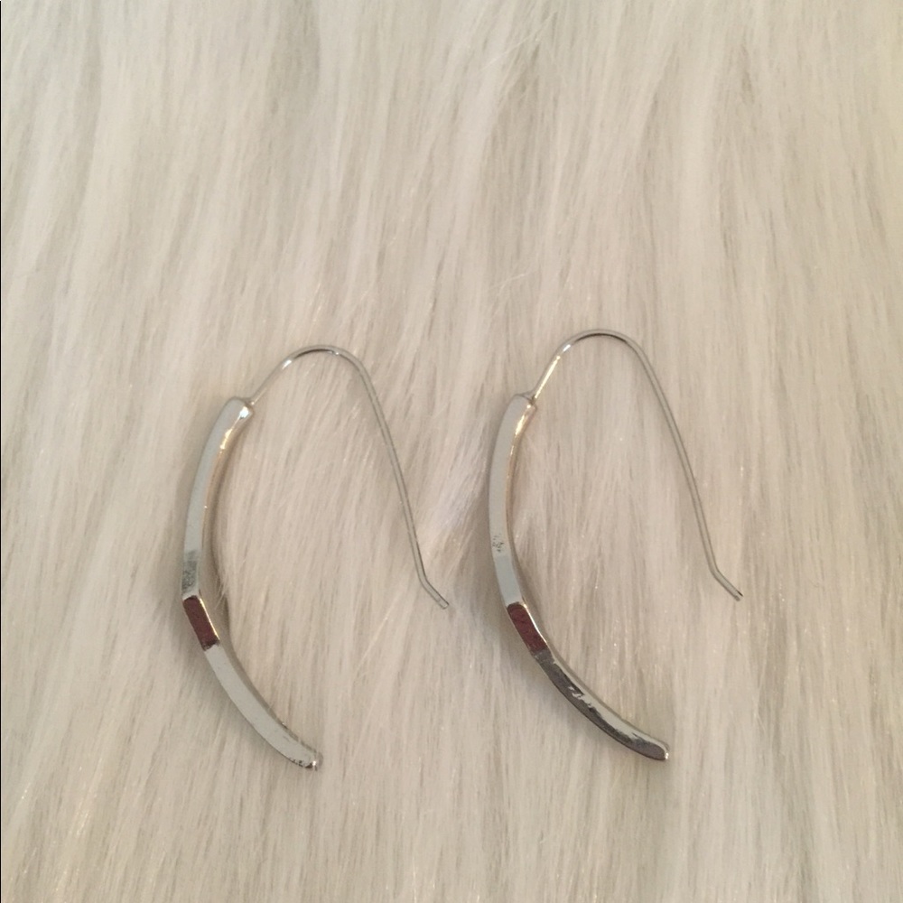 Crystal Open hoop Earrings - Picture 8 of 8